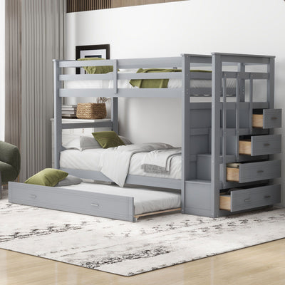 Bunk Bed With Trundle And Staircase
