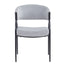Contemporary Upholstered Dining Chairs With Metal Legs (Set of 2)