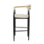 Upholstered Bar Stools With Backs For Kitchen Island (Set of 2)