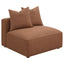 Colleen - Armless Chair With Pillows - Terracotta