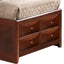 Modern Design Storage Bed With Bookcase Headboard