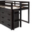 Loft Bed With Cabinet And Shelf