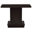 Fiona - Pedestal Console Table With Geometric Design - Cappuccino
