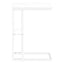 Accent Table, C - Shaped, Marble Look Contemporary & Modern Convenient Design