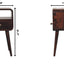 Mini Curve Open Bedside Nightstand
