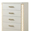 Jasmine - 5 Drawer Chest With Side LED Lightning - Beige