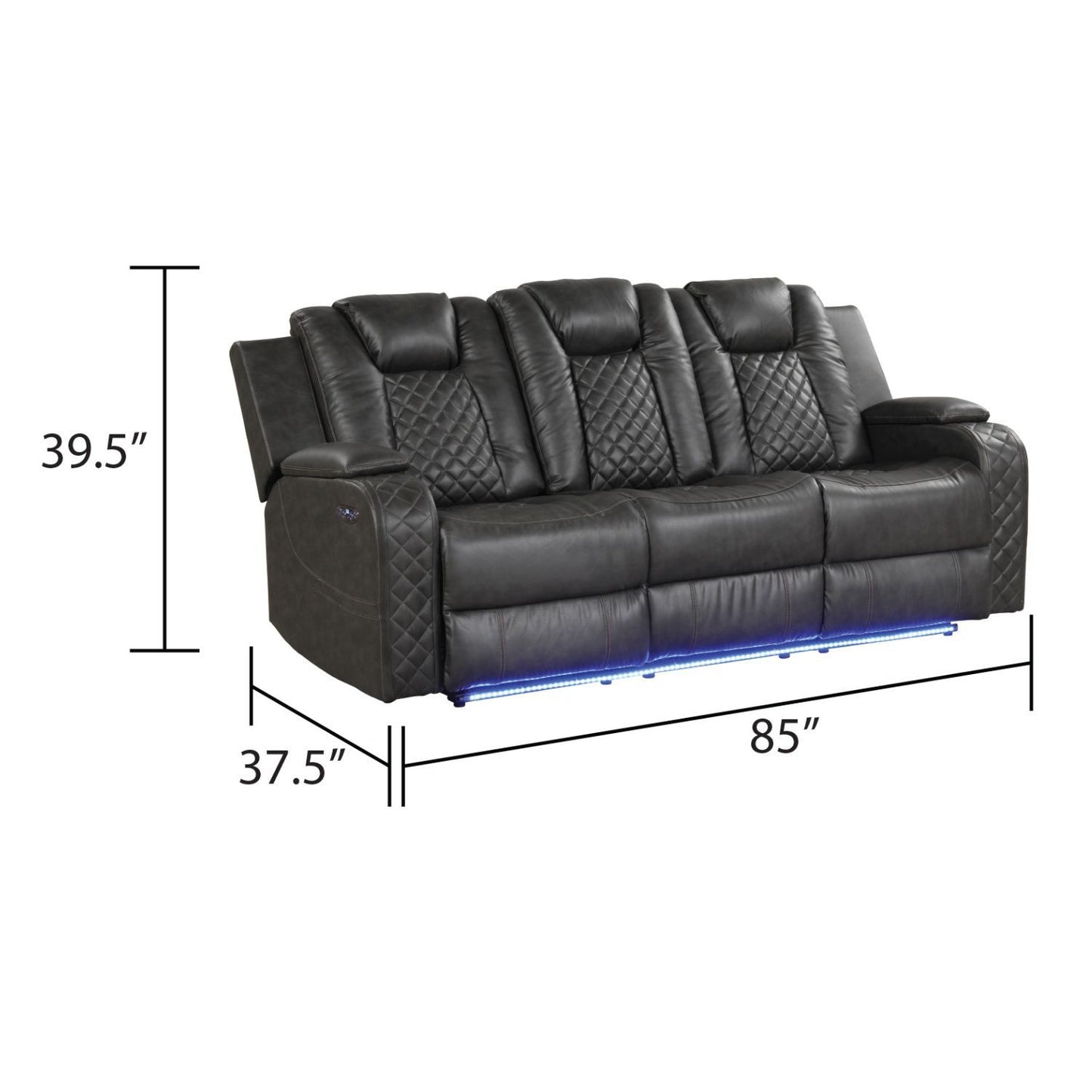 Benz - Power Reclining Sofa With LED Lighting