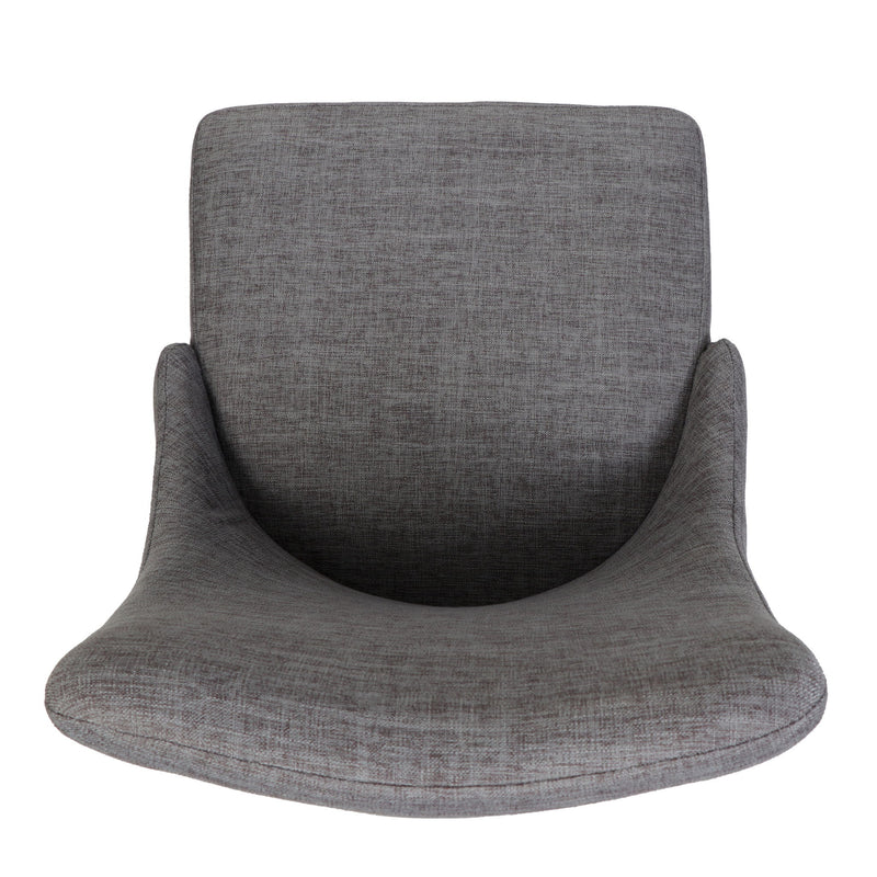Modern Dining Chair With Iron Legs And - Light Gray