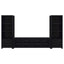 Arnaud - 3 Piece TV Stand Set With Storage - Black