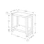 Accent Side Table, Narrow, Small, 2 Tier, Contemporary And Modern