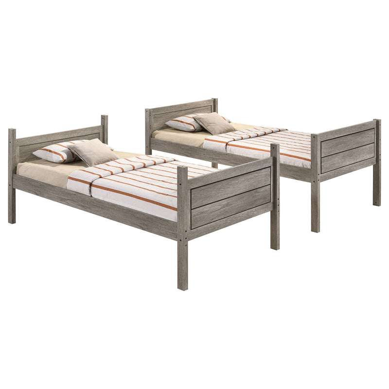 Litera doble con escalera Brenton - Gris pardo