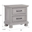 2 Drawer Nightstand With USB Charging Station