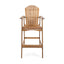 Outdoor Acacia Wood Adirondack Barstools (Set of 2)
