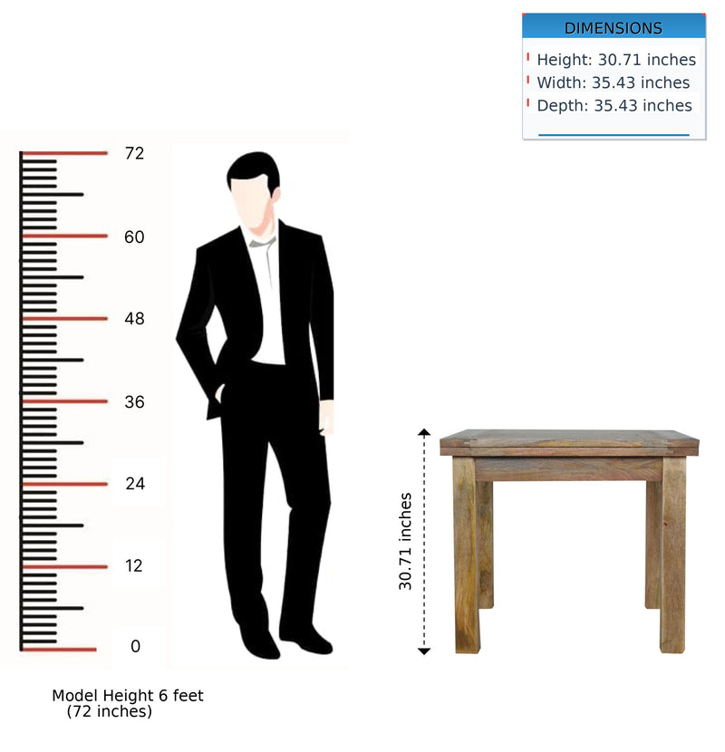 Mesa de Comedor Extensible Mariposa - Roble