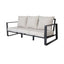 3 Person Sofa With Rectangular Coffee Table, Cushions Tino Tino - Beige