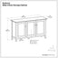 Amherst - Wide 3 Door Storage Cabinet - Hickory Brown