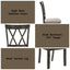 Claudia II - Weathered 7 Pieces Dining Room Set - Gray