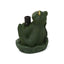 Charming Frog Prince Umbrella Base With Concrete Design - Green