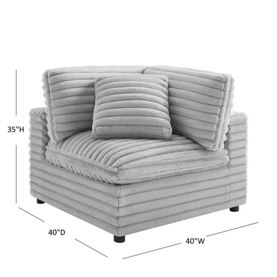 Jenny - Corner Accent Chair - Gray