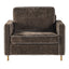 Accent Chair Upholstered Single Sofa With Square Arms, Sewn Pillow Back For Living Room
