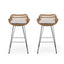 Outdoor Rattan Bar Chair With Metal Legs