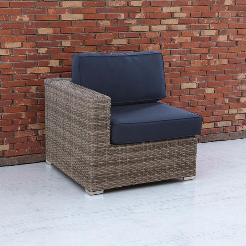Sillón Seccional Derecho Izquierdo de Patio con Cojines - Multicolor