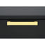 2 Drawer Rectangular Nightstand - Black