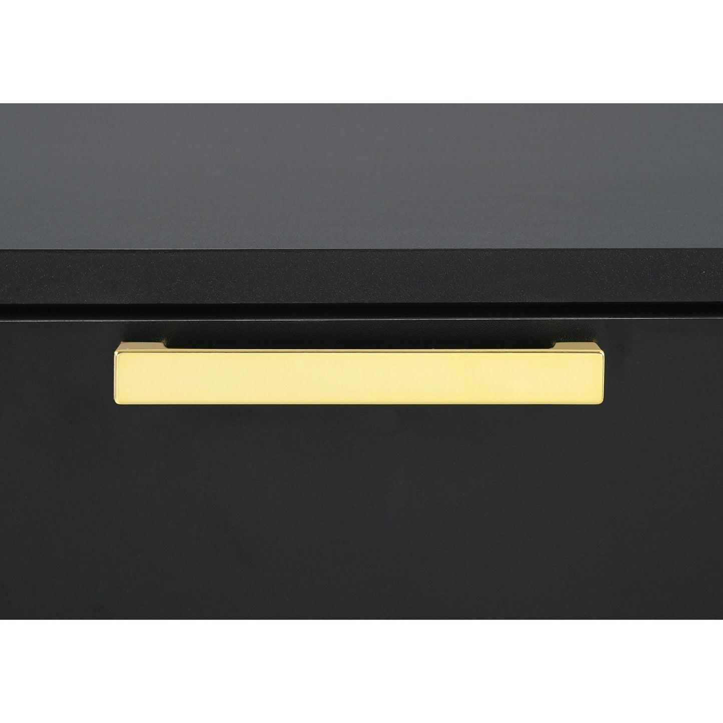 2 Drawer Rectangular Nightstand - Black