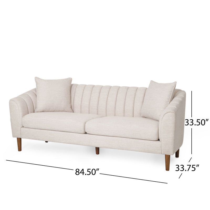 Contemporary 3 Seater Sofa With Accents