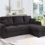 Veronica - Reversible Sleeper Sectional Sofa With Storage Chaise - Black