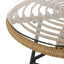 Petrichor - Outdoor Side Table With Tempered Glass And Steel Frame