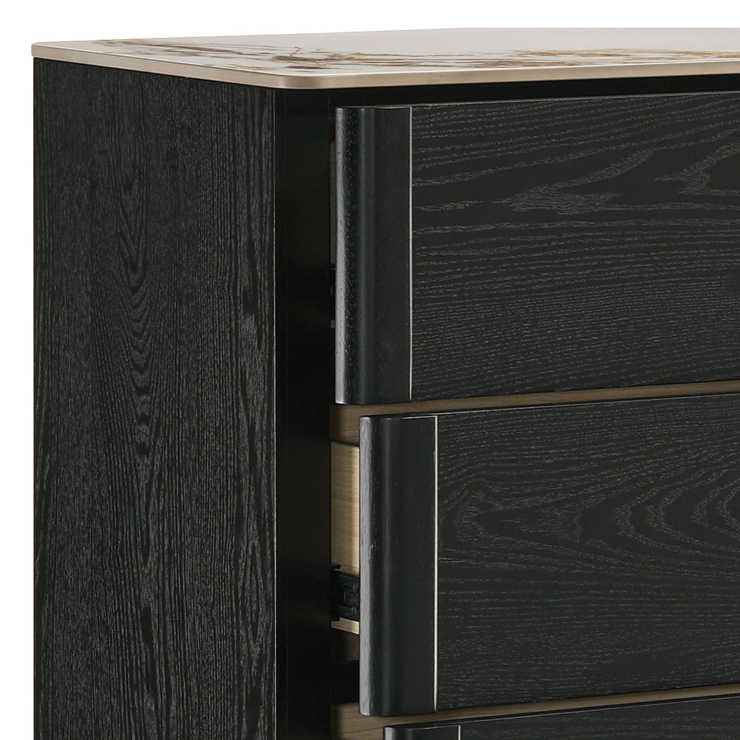Opel - 5 Drawer Chest - Black