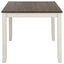 Ebers - 7 Dining Set With 2 Tone Upholstered Chairs - Vanilla White