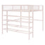 Loft Bed With 4 Tier Shelves And Storage