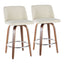 Toriano - Mid-Century Modern Counter Stool (Set of 2)