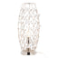 Crystal - Buds Contemporary Uplight Lamp - Polished Nickel / Clear Crystal