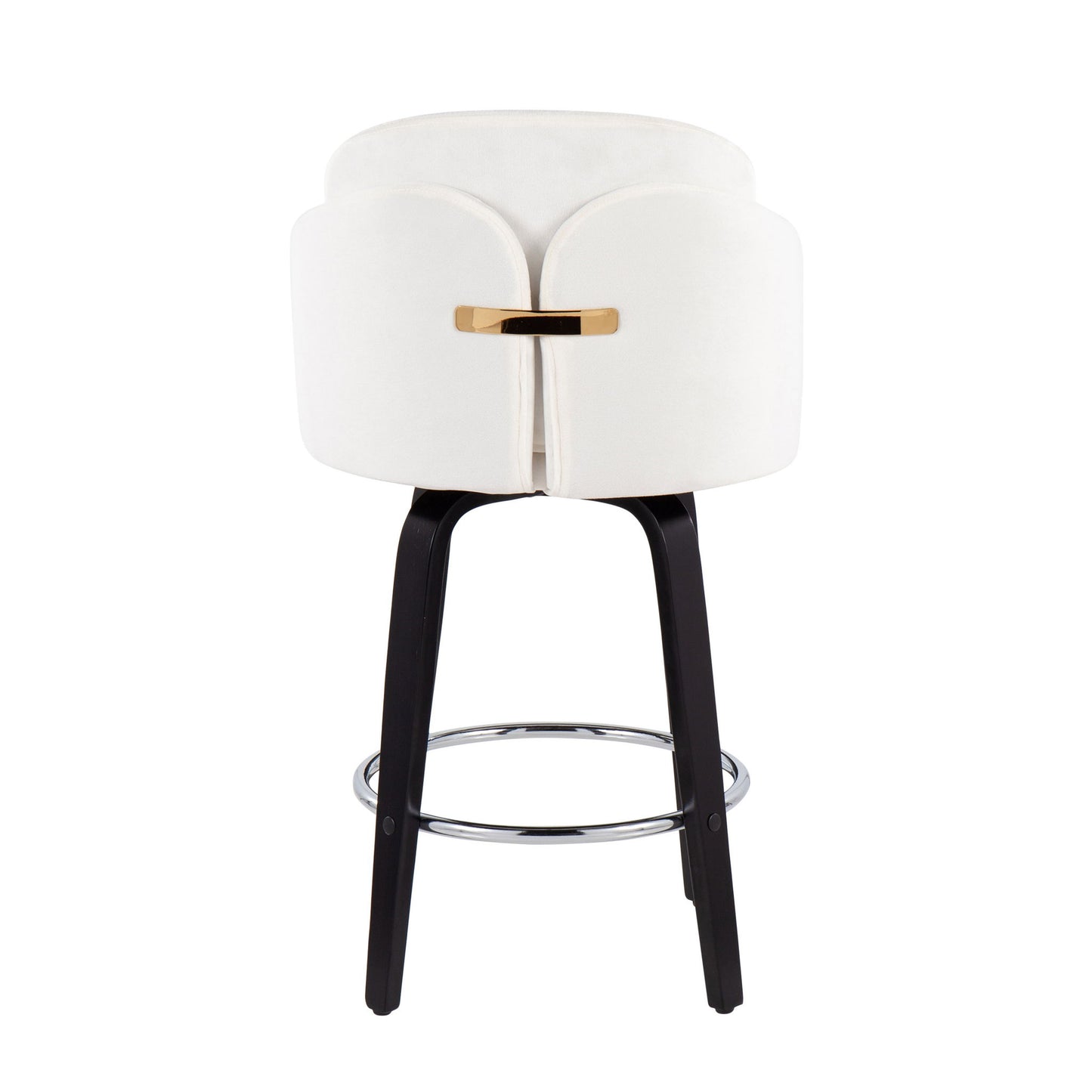 Dahlia - Contemporary Counter Stool Round Footrest (Set of 2)