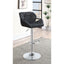 Adjustable Bar Stool With Height-Adjustable Base (Set of 2)