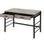Disho - Weathered Writing Desk With USB - Oak