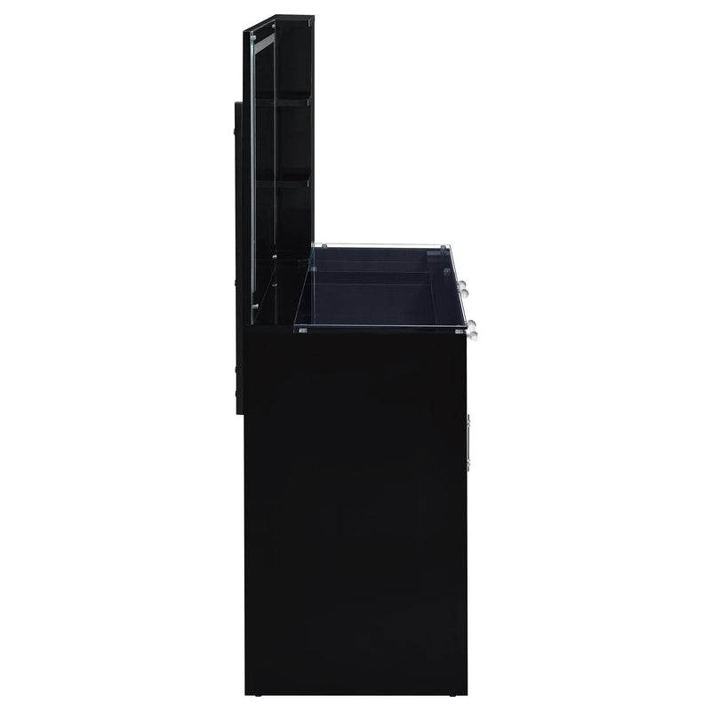 Kerr - 2 Drawer Makeup Vanity Table With Mirror And Stool