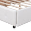 Upholstered Platform Bed With Classic Headboard And Drawers, No Box Spring Needed