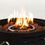 Propane Tabletop Gas Fire Pit, 40000 Btu Round For Outdoor - Black