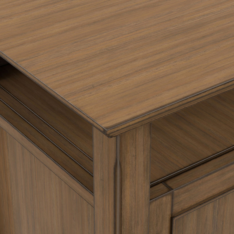 Amherst - TV Media Stand - Rustic Natural Aged Brown