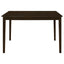 Arvin - 5 Piece Dining Set With Rectangular Table And Bench With Seats - Cappuccino