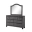 Sophia - Tufted Mirror - Gray