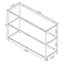 Weston - 2 Shelf Entryway Console Table - Black