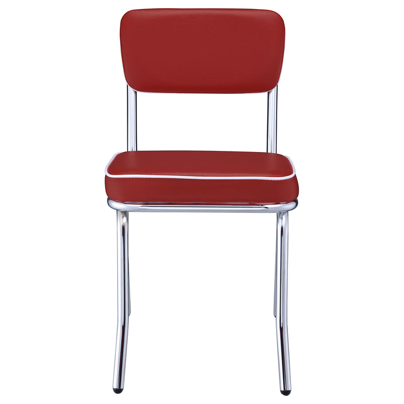 Open Back Upholstered Side Chairs (Set of 2)