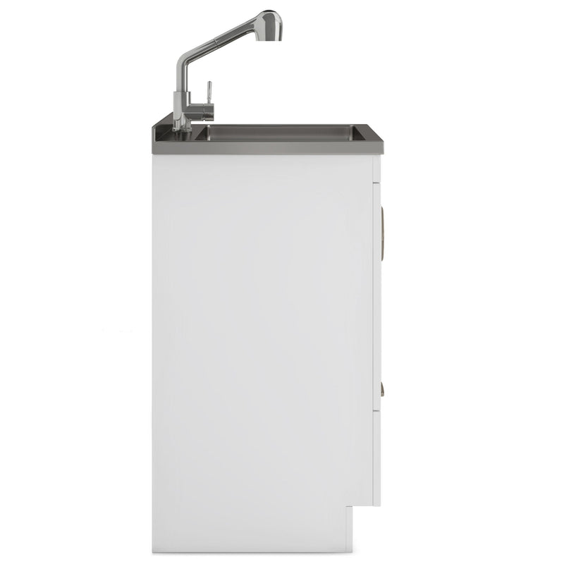 Cardinal - Laundry Cabinet With Faucet And Sink - White - Wood