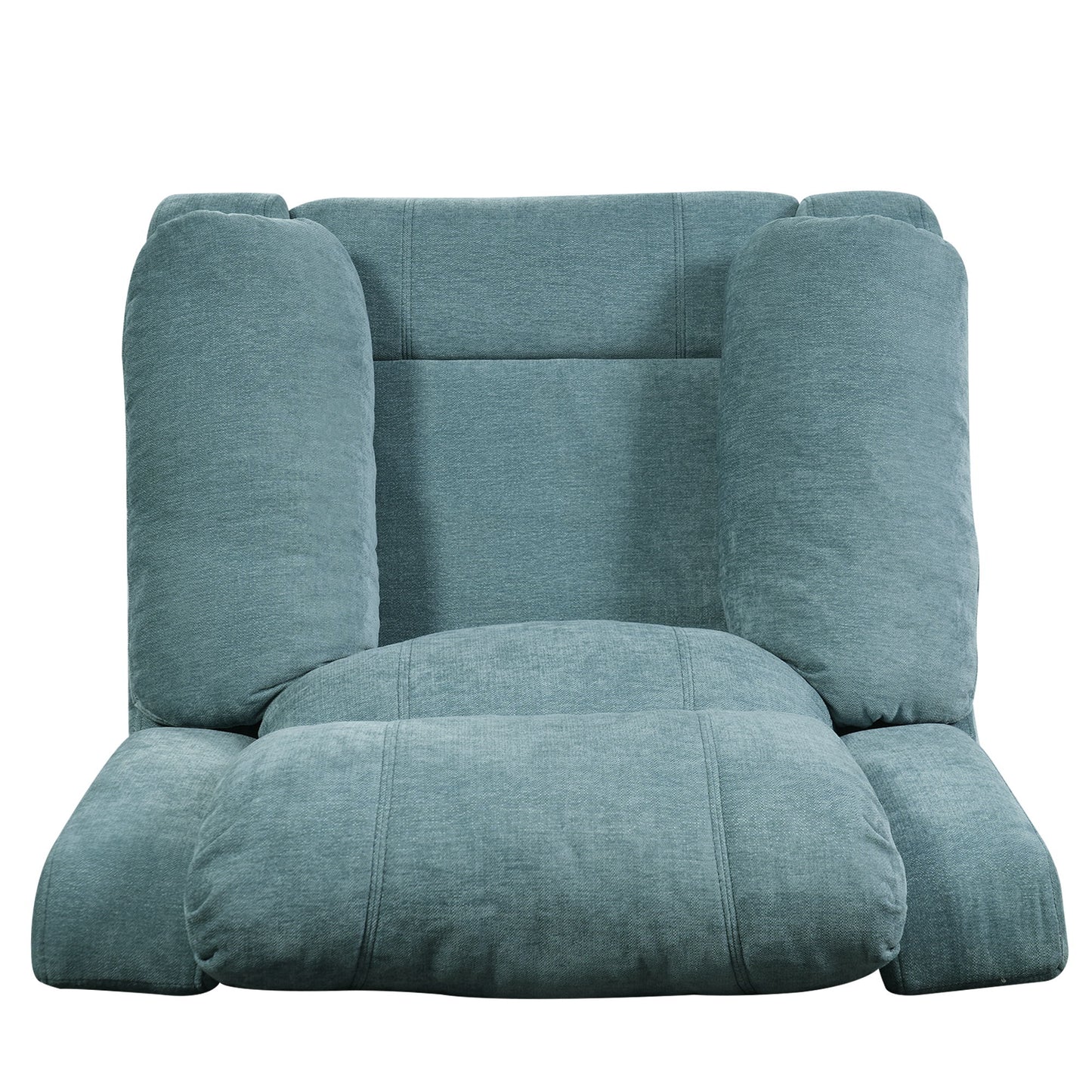 Upholstered Manual Recliner Chair With 3 Adjustable Backrest Positions
