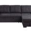 Toby - Woven Fabric Reversible Sleeper Sectional Sofa With Storage Chaise Cup Holder Charging Ports And Pockets